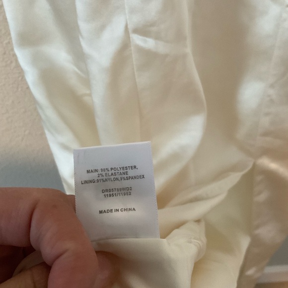 Meshki Chrisley Ivory Cream Satin Maxi Slip Dress XXXL Split Hem - Picture 15 of 16